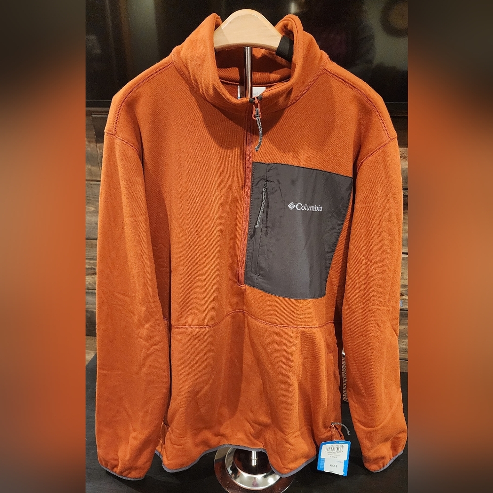 Men's Columbia Hike Half Zip Pullover- Size Large- NWT